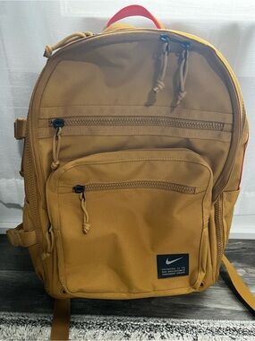 nike brasilia backpack wheat Medium (University Red) Features Zippered main compartment offers secure storage Nike Brasilia Medium Backpack-IUHM-NKDH7709_110